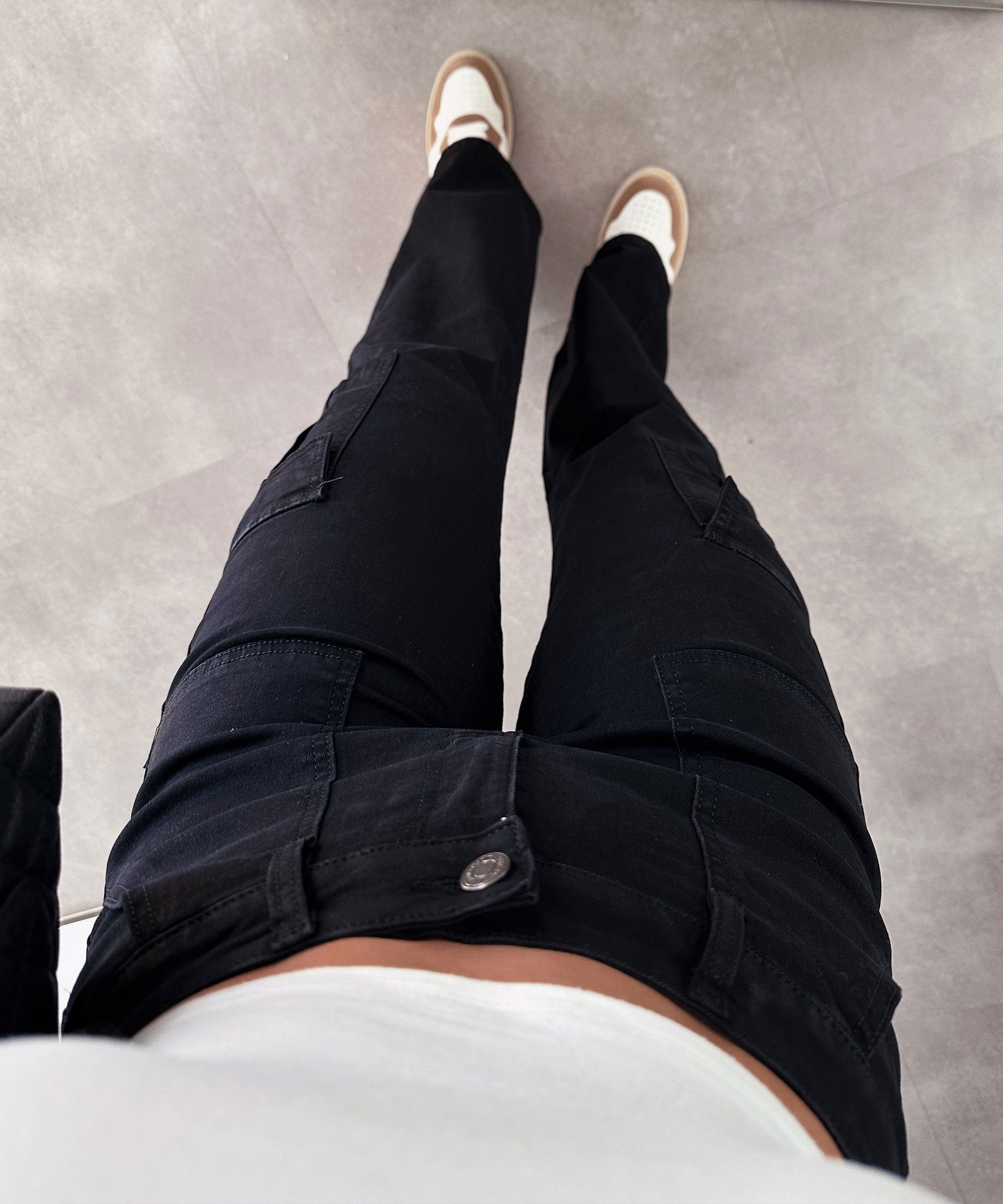 Stretch Cargojeans Palmira Schwarz