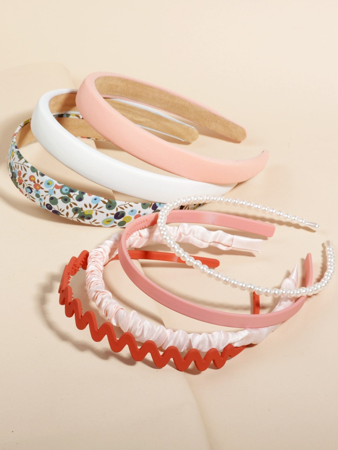 6 Stücke Stirnband mit Kunstperle Dekor