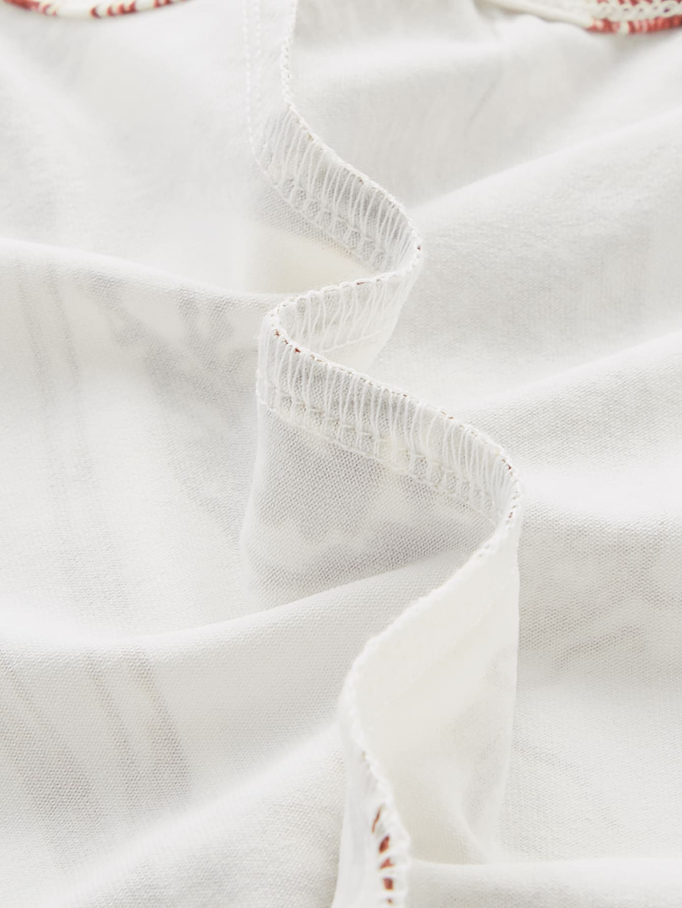 Tank Top mit Pflanze Muster, Wellensaum