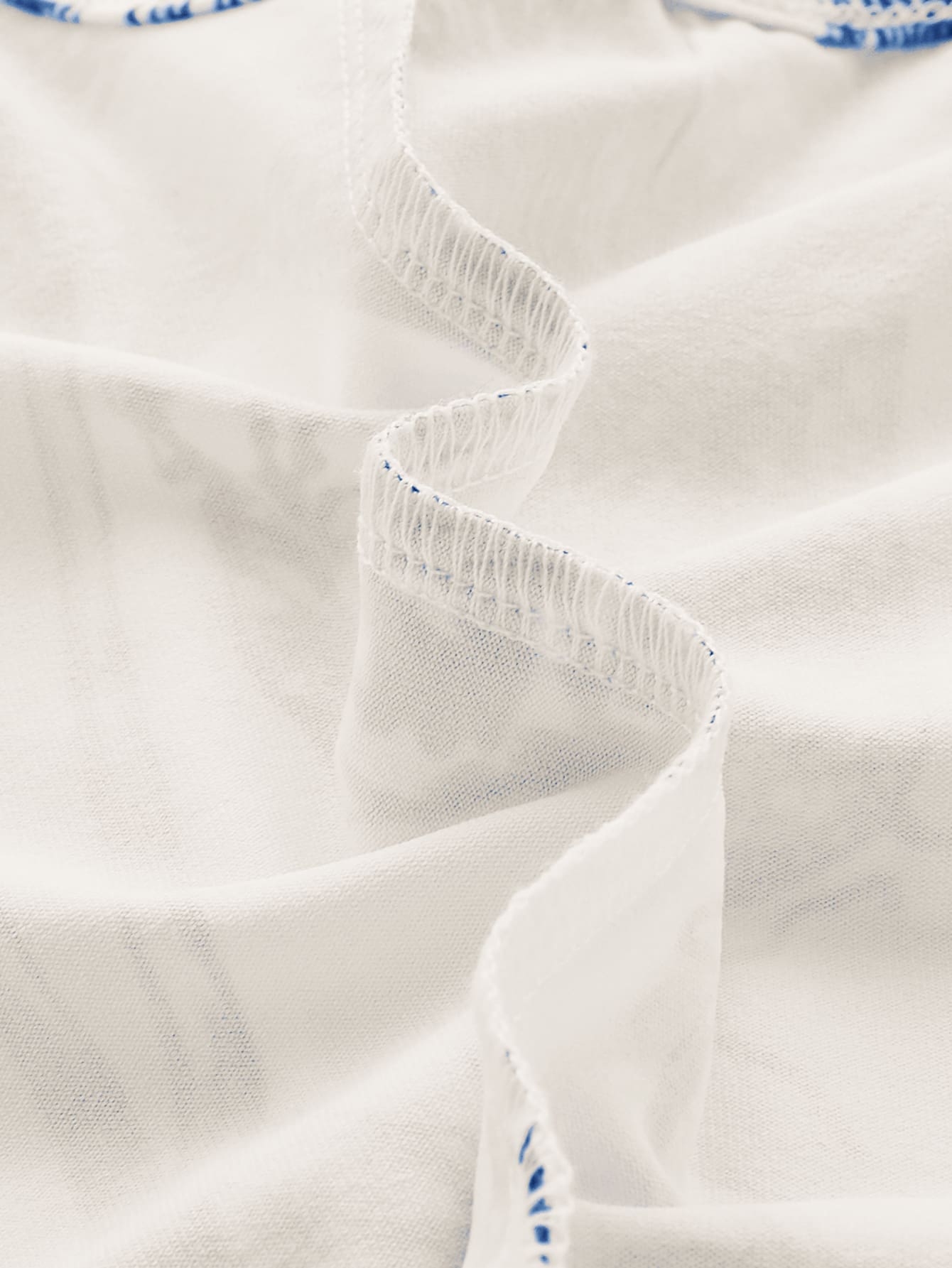 Tank Top mit Pflanze Muster, Wellensaum