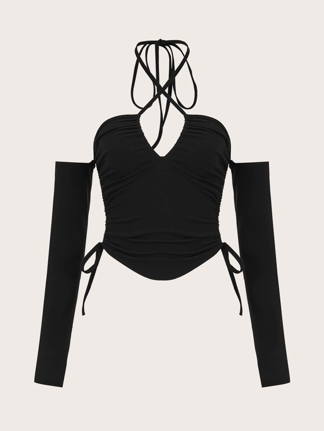 Trägertop mit seitlichem Schnürzug