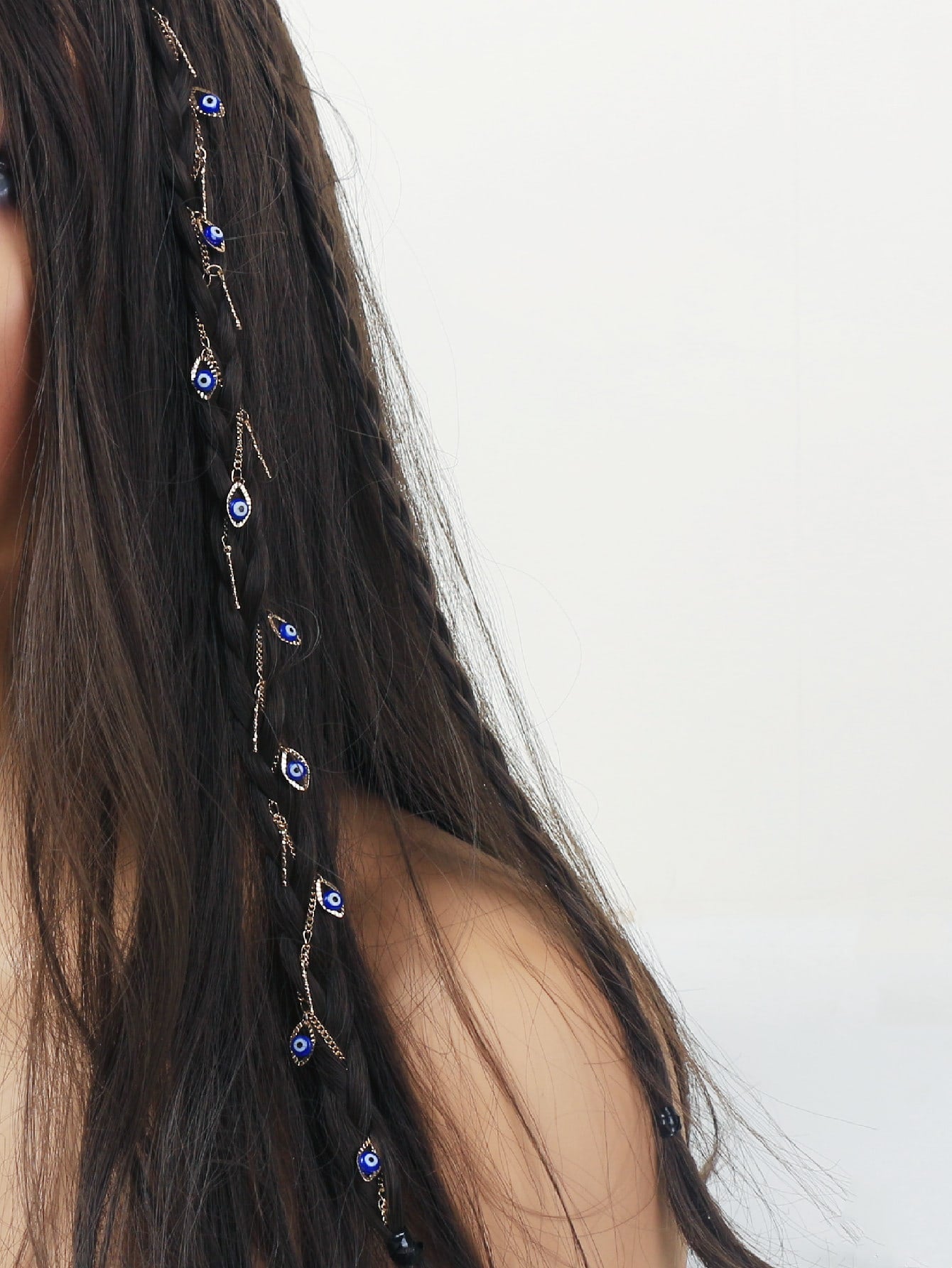 Haarklammer mit Böse Auge Dekor