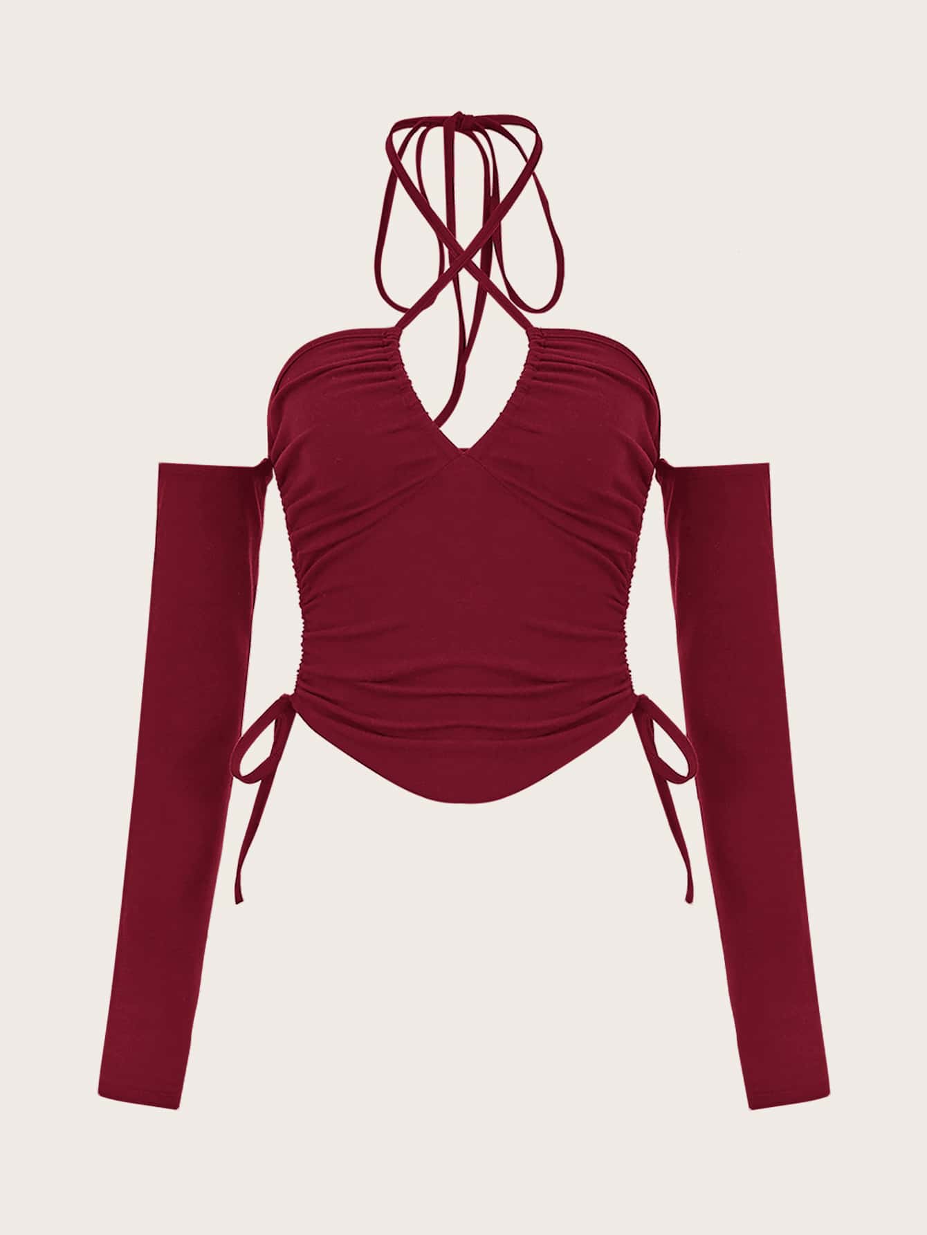 Trägertop mit seitlichem Schnürzug