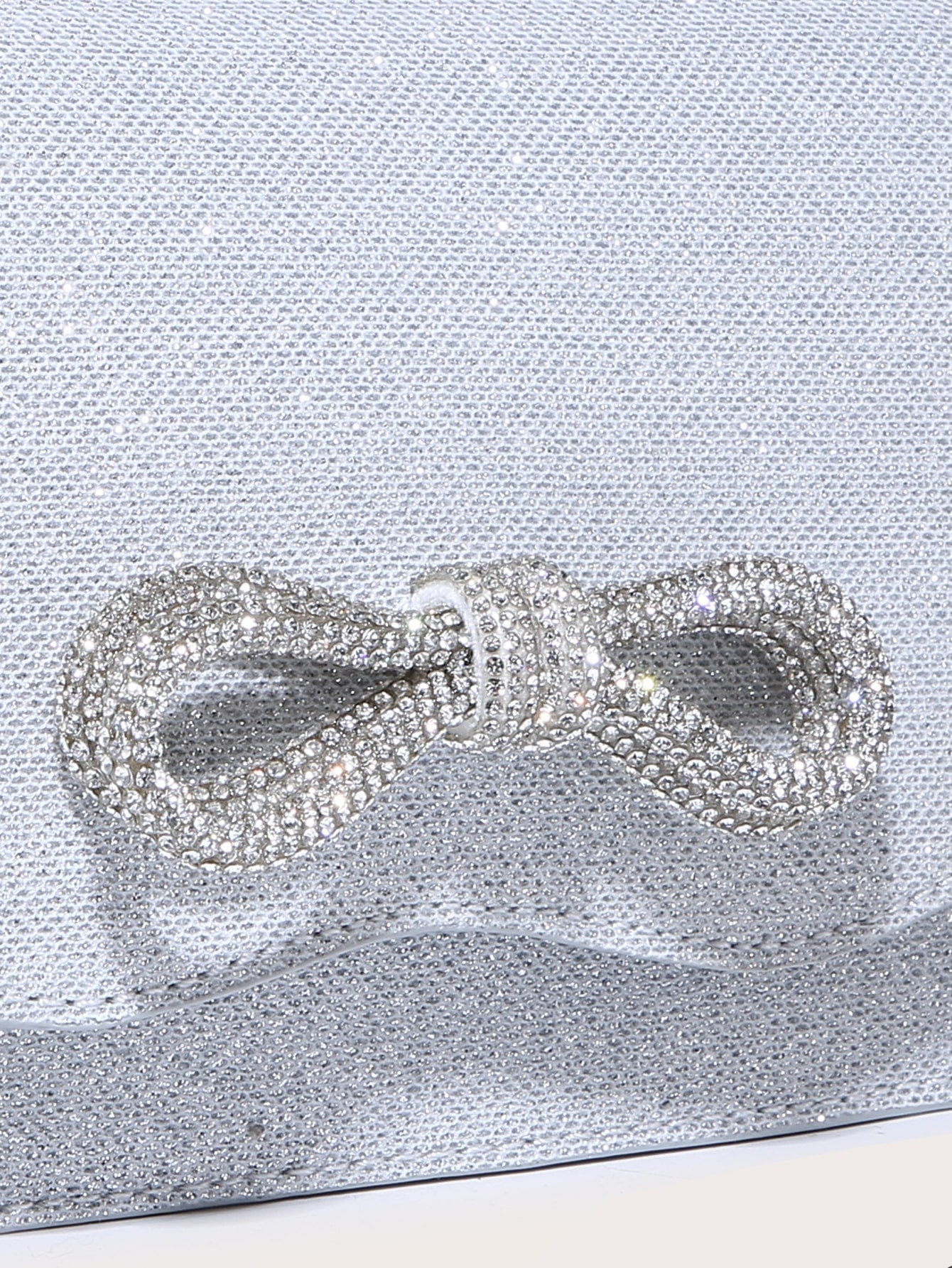 Quadratische Tasche mit Mini Strass, & Schleife Dekor, PU Klappe, für Täglich