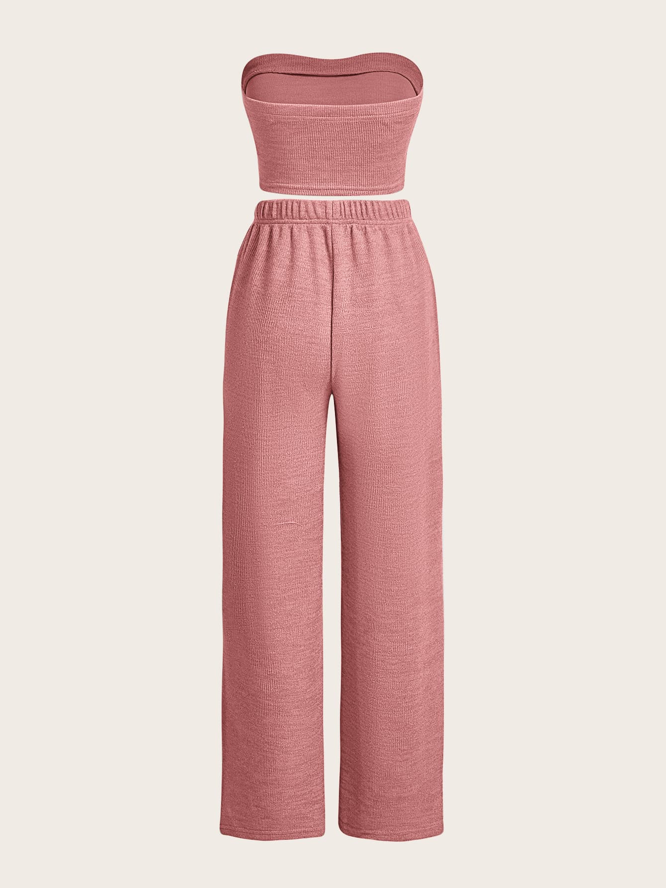 TRENDING Crop Tube Top & Hose mit weiten Beinen