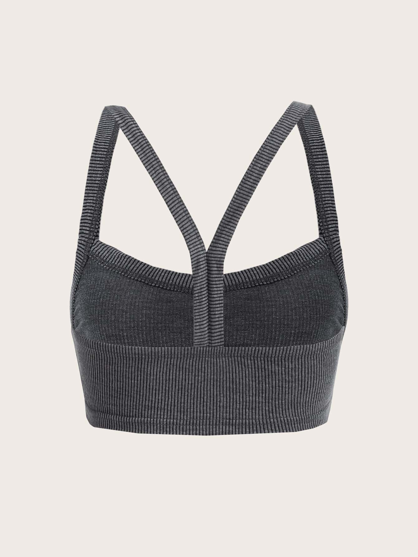 ICON Crop Cami Top mit Buchstabe Flicken Detail