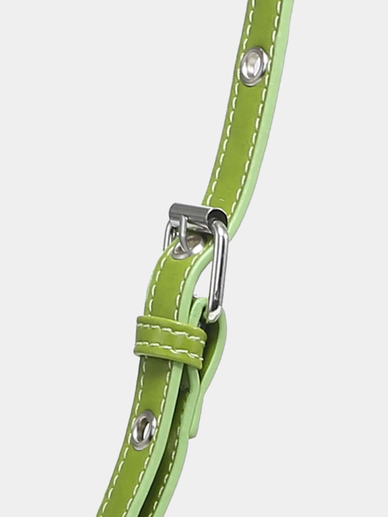 Geraffte Tasche mit Nieten Dekor