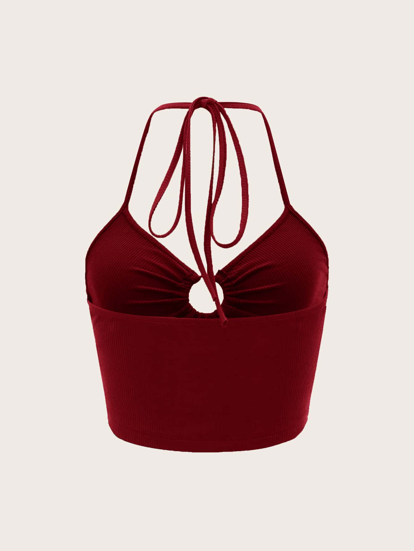 Trägertop mit Ring Bindung, Kreuzgurt auf Rücken