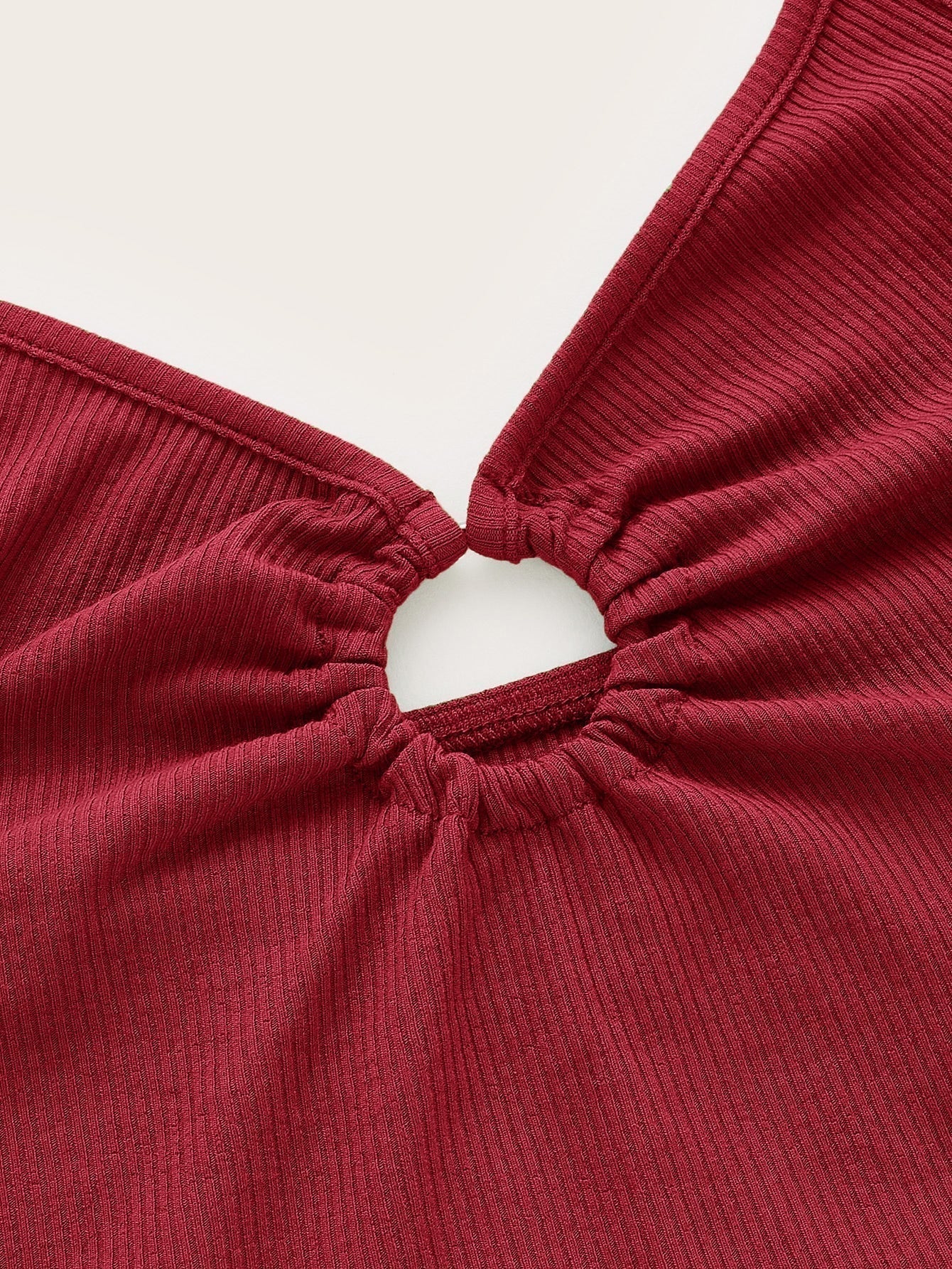 Trägertop mit Ring Bindung, Kreuzgurt auf Rücken