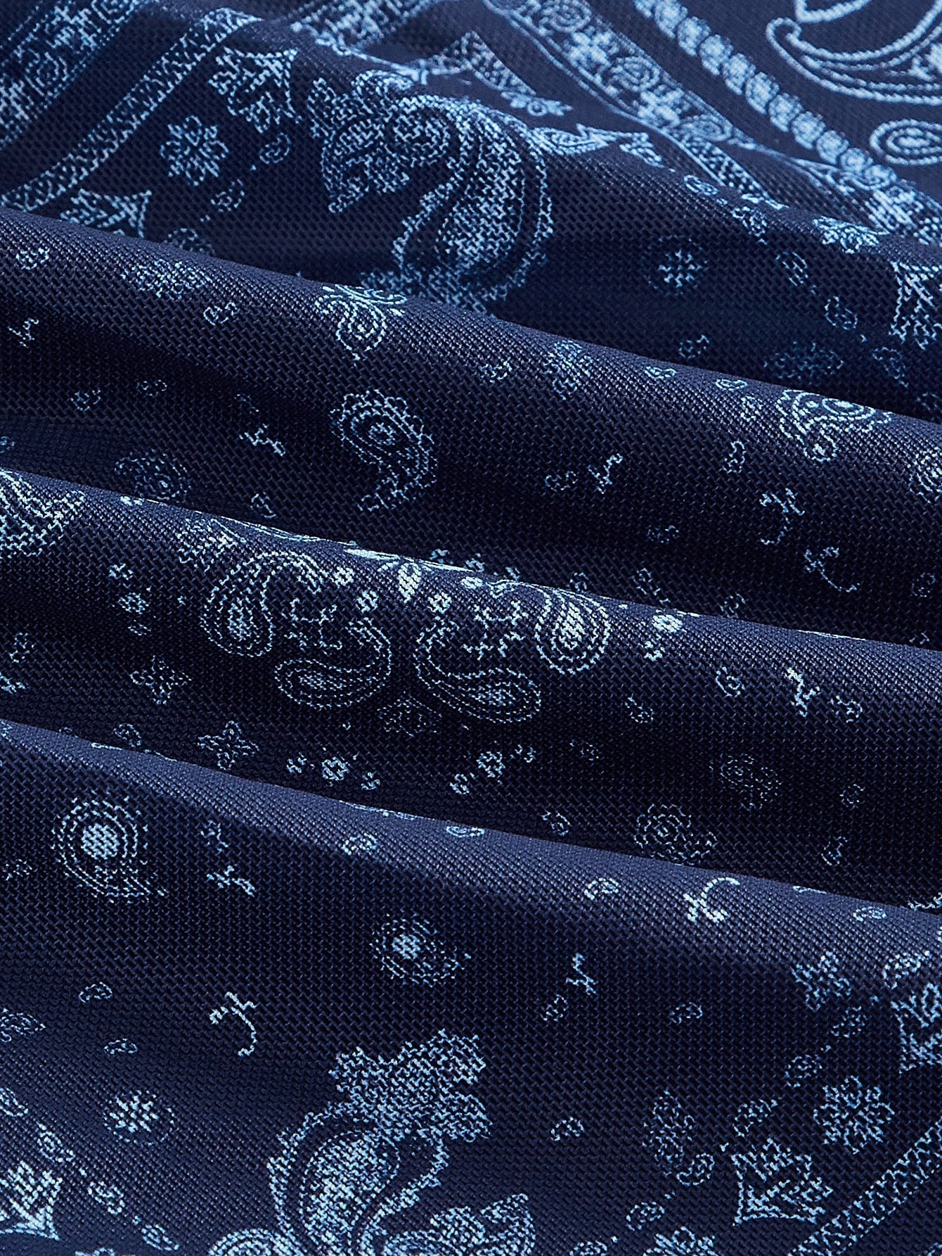 Rock mit Paisley Schal Muster, Wellensaum,