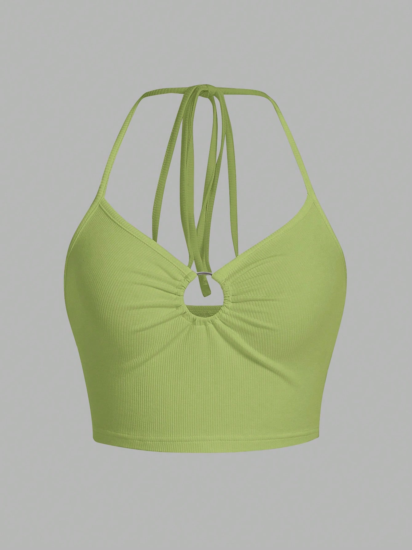 Trägertop mit Ring Bindung, Kreuzgurt auf Rücken