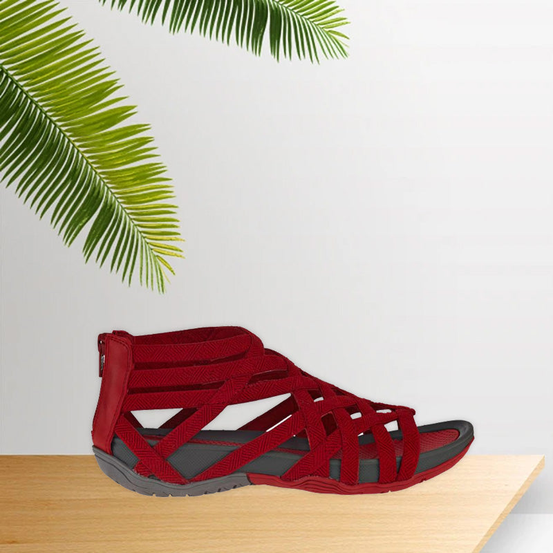 Gloria™ Runde Zehe Hohle Atmungsaktive Römische Sandalen