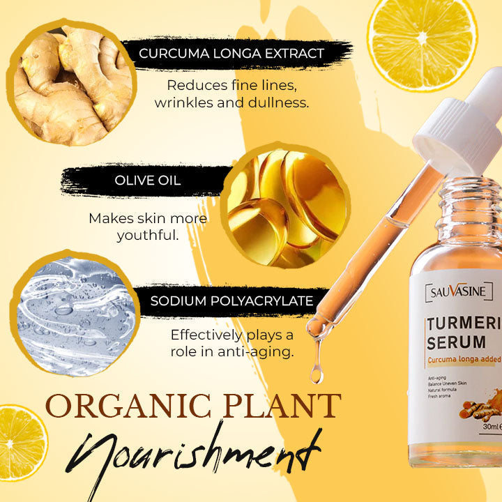 Kurkuma Serum zur Korrektur dunkler Flecken | 1+1 GRATIS