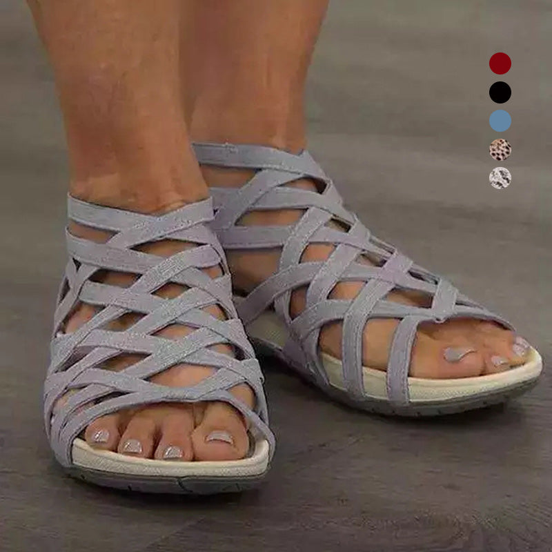 Gloria™ Runde Zehe Hohle Atmungsaktive Römische Sandalen