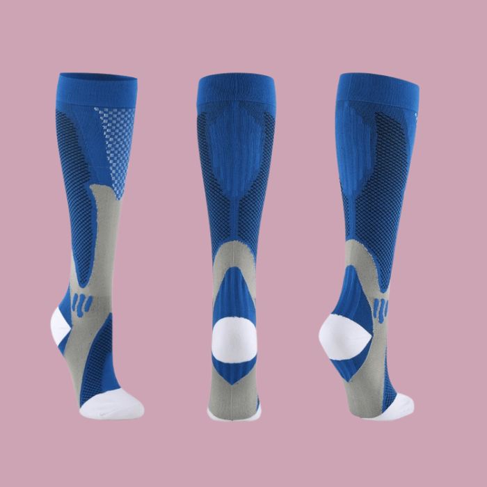 Hoch abgestufte Kompressionsstrümpfe