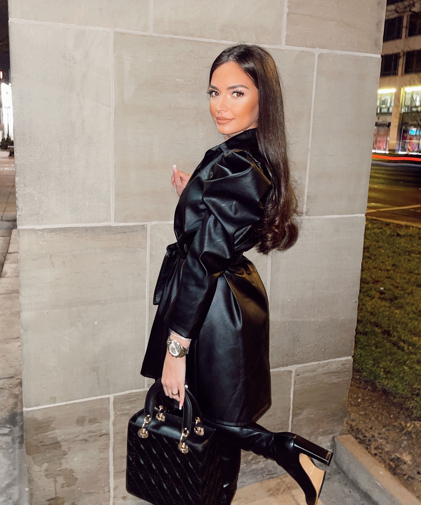 Lederkleid Mia Schwarz