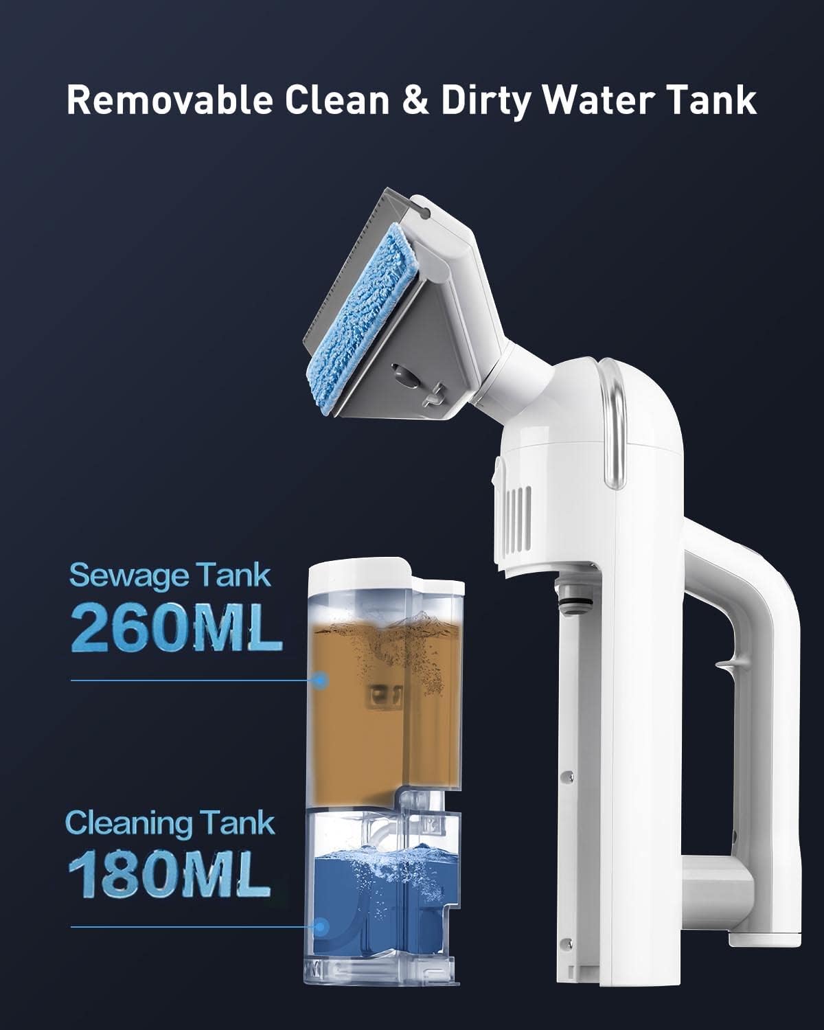 AquaSweep™ | Sofortige Fensterreinigung mit kraftvollem Sprüh- und Saugvorgang