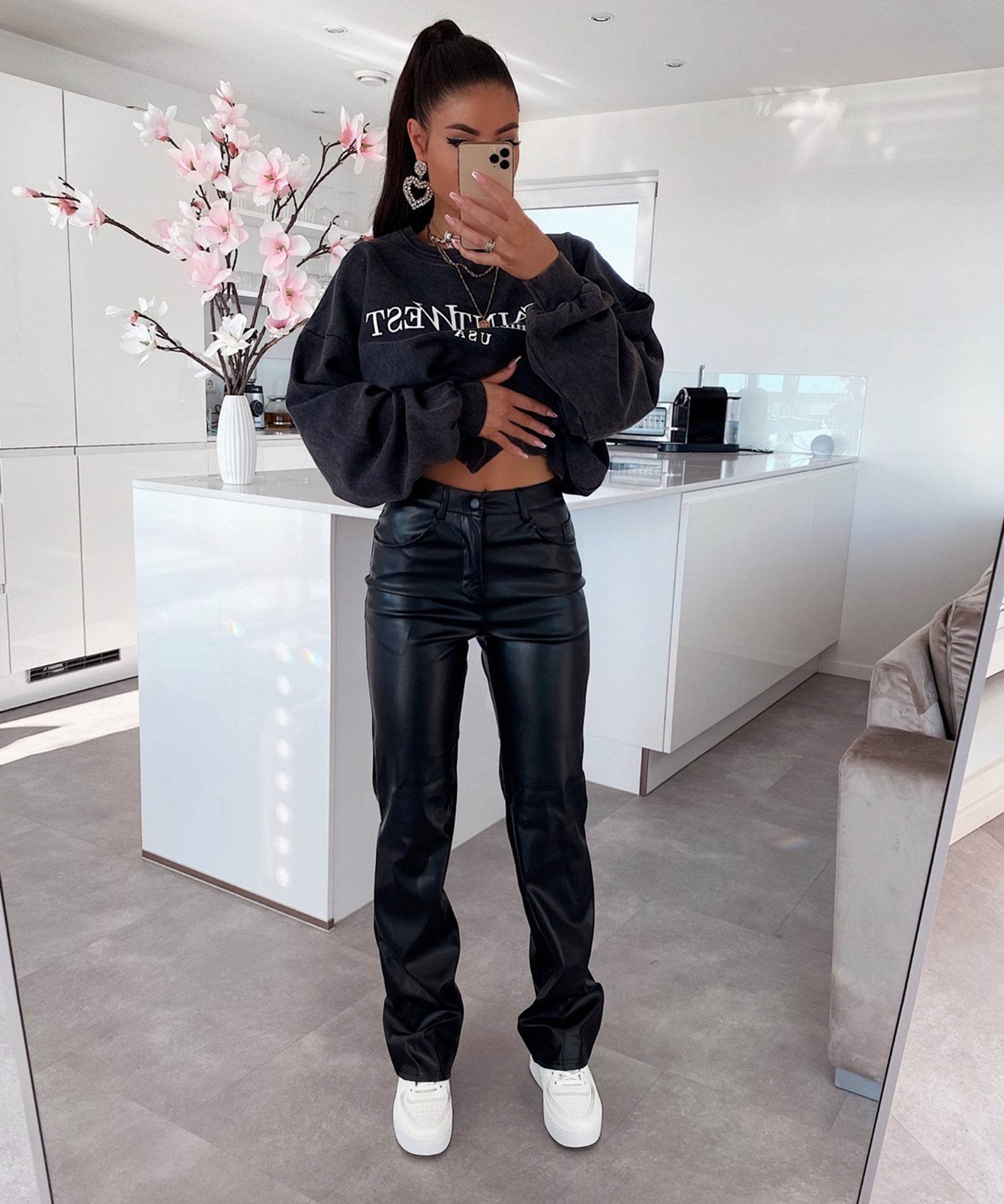 Lederhose Frances Schwarz