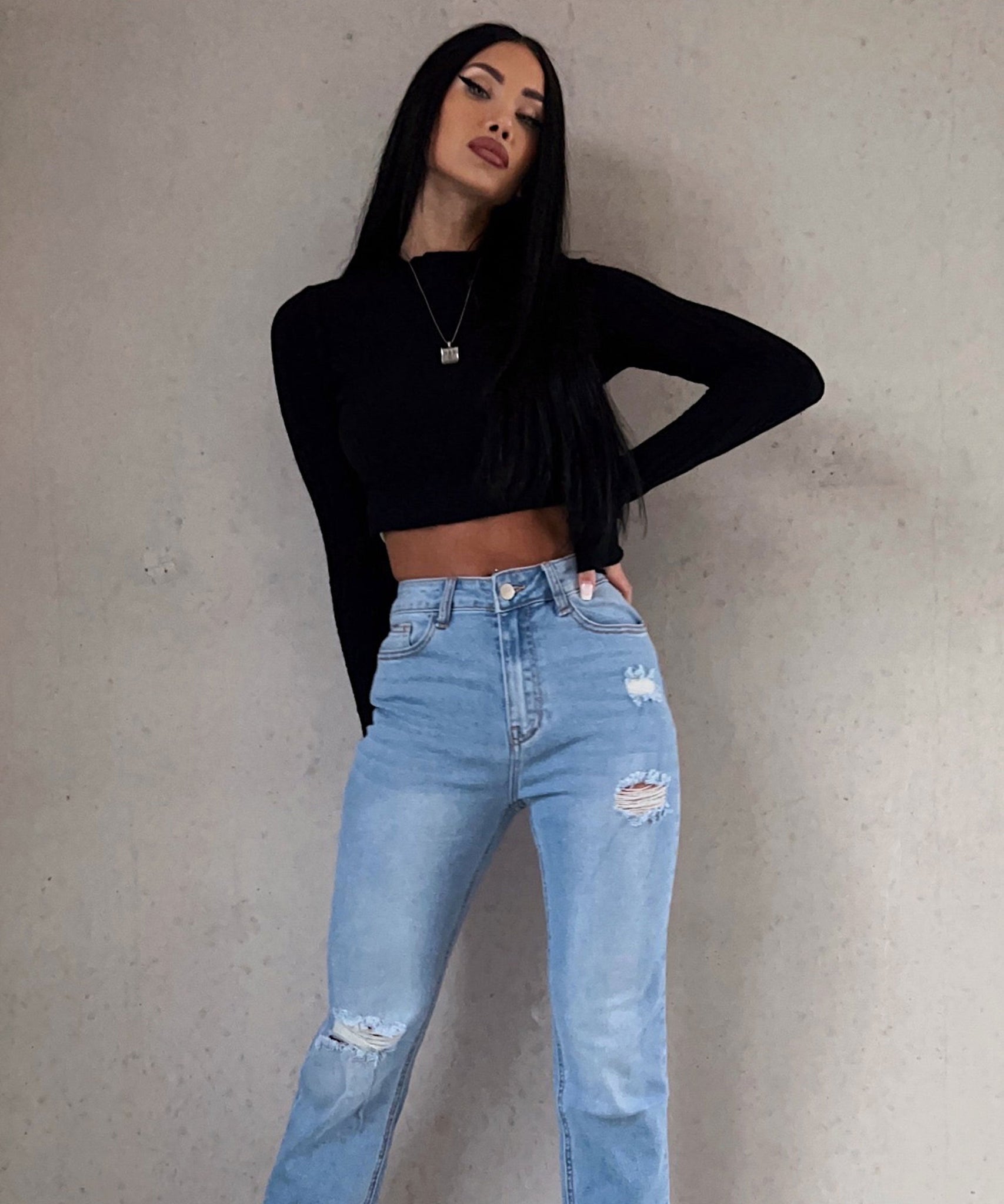 Mum Jeans Juanita Blau