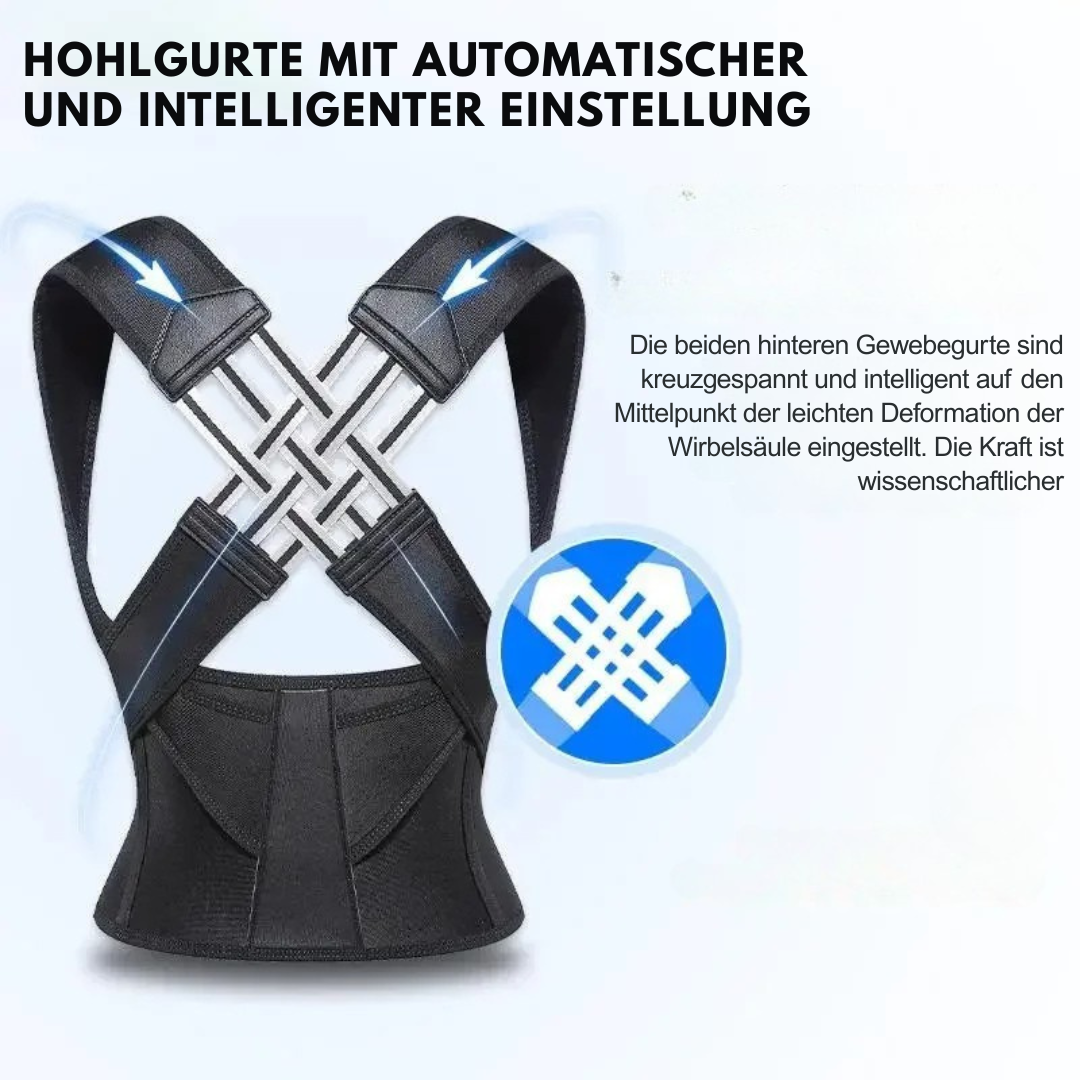 PostureFit™ | Verstellbarer Rückenstützgürtel für die Ausrichtung von Taille und Wirbelsäule