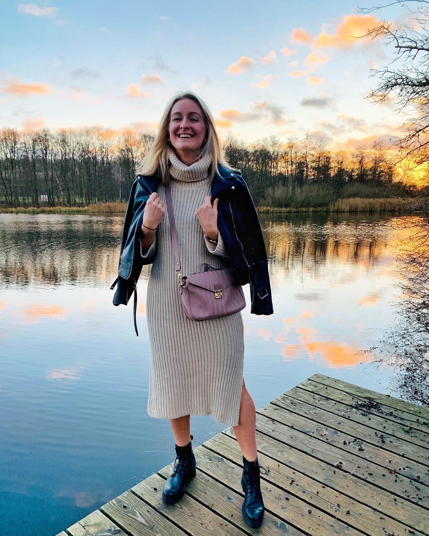 Strickkleid Rowan Beige