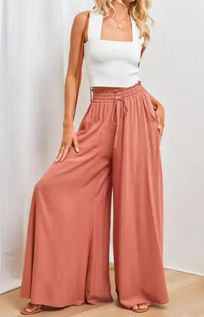 Irida™ – Lange Culottes mit hoher Taille (50% RABATT)