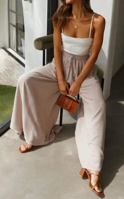 Irida™ – Lange Culottes mit hoher Taille (50% RABATT)