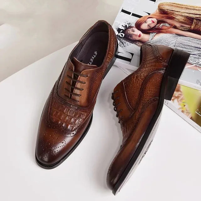Byron™ - Orthopädische Krokodil Business Loafers