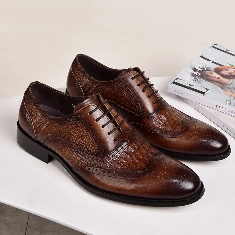 Byron™ - Orthopädische Krokodil Business Loafers
