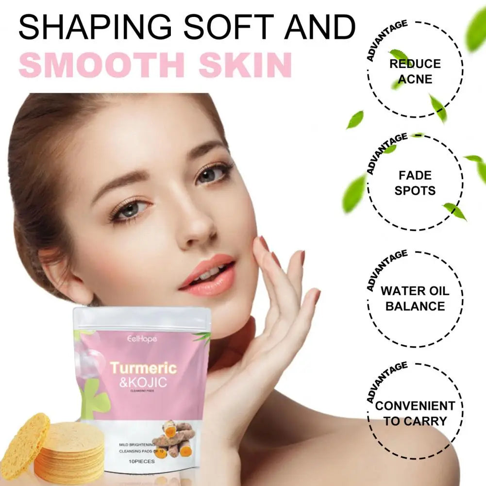 GlowTurm Pads™ – Kurkuma-angereicherte Peeling-Gesichtsschwämme