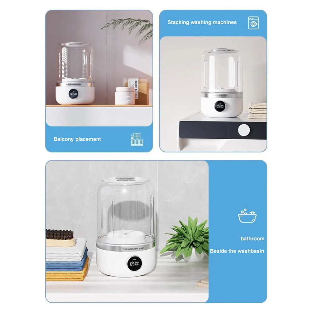 Washlio™ | Tragbare kabellose Mini-Waschmaschine