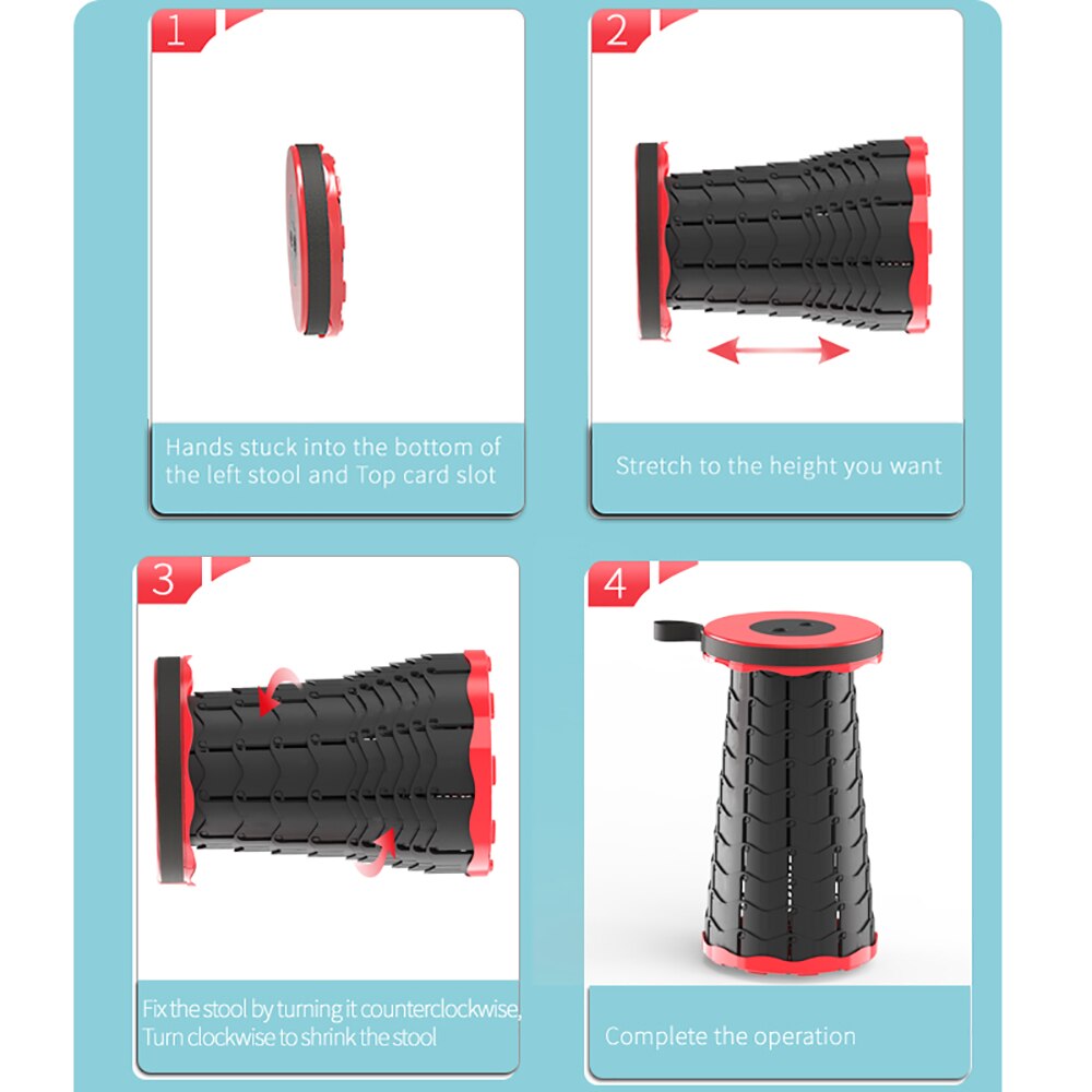 RainbowChair™ - Teleskopischer Verstellbarer Klapphocker (50% RABATT)