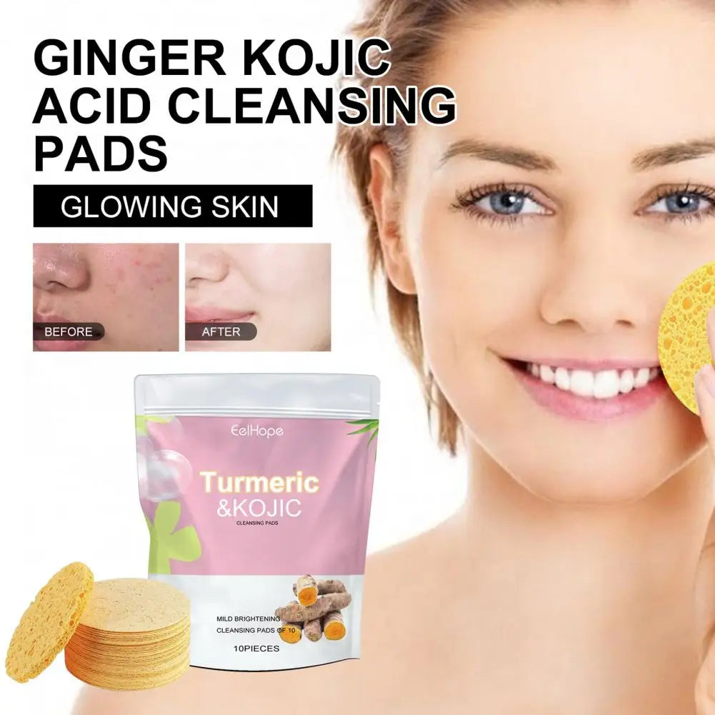 GlowTurm Pads™ – Kurkuma-angereicherte Peeling-Gesichtsschwämme
