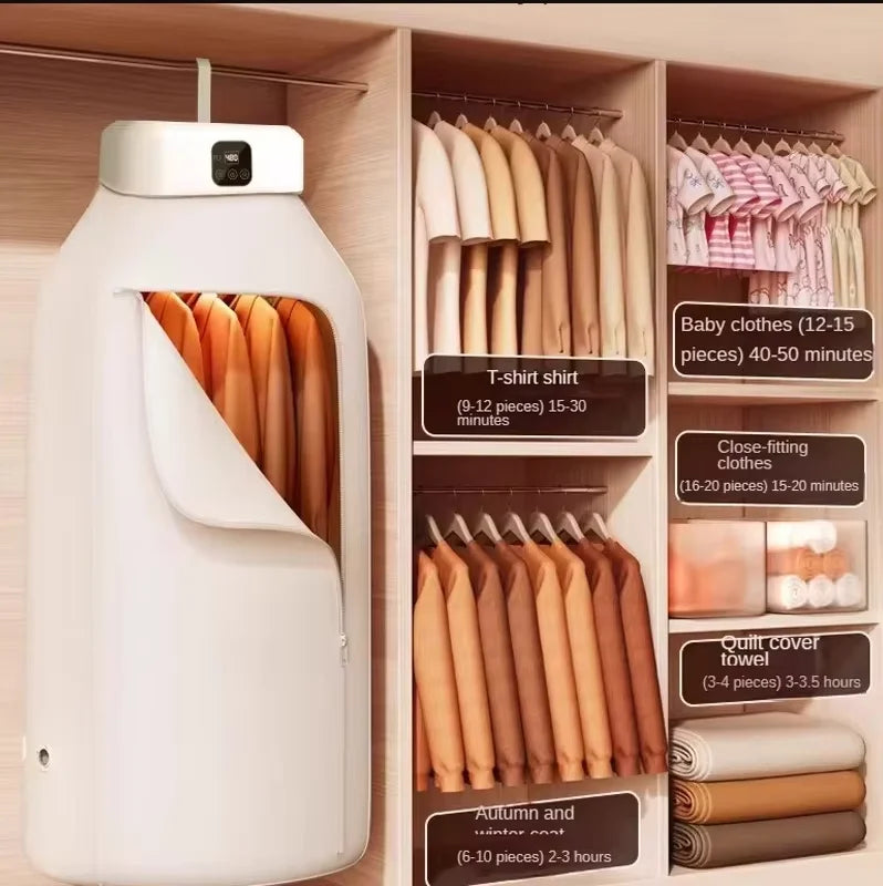 FlexiDry™ – Reisefreundlicher elektrischer Kleidertrockner