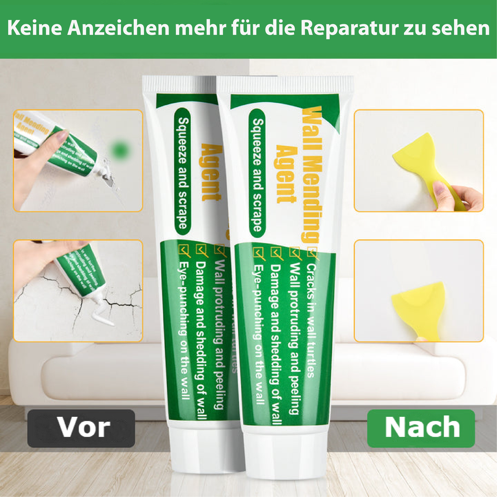 1+1 Gratis | SchnelleFix™ Hochwertiger, ungiftiger Wandreparaturklebstoff