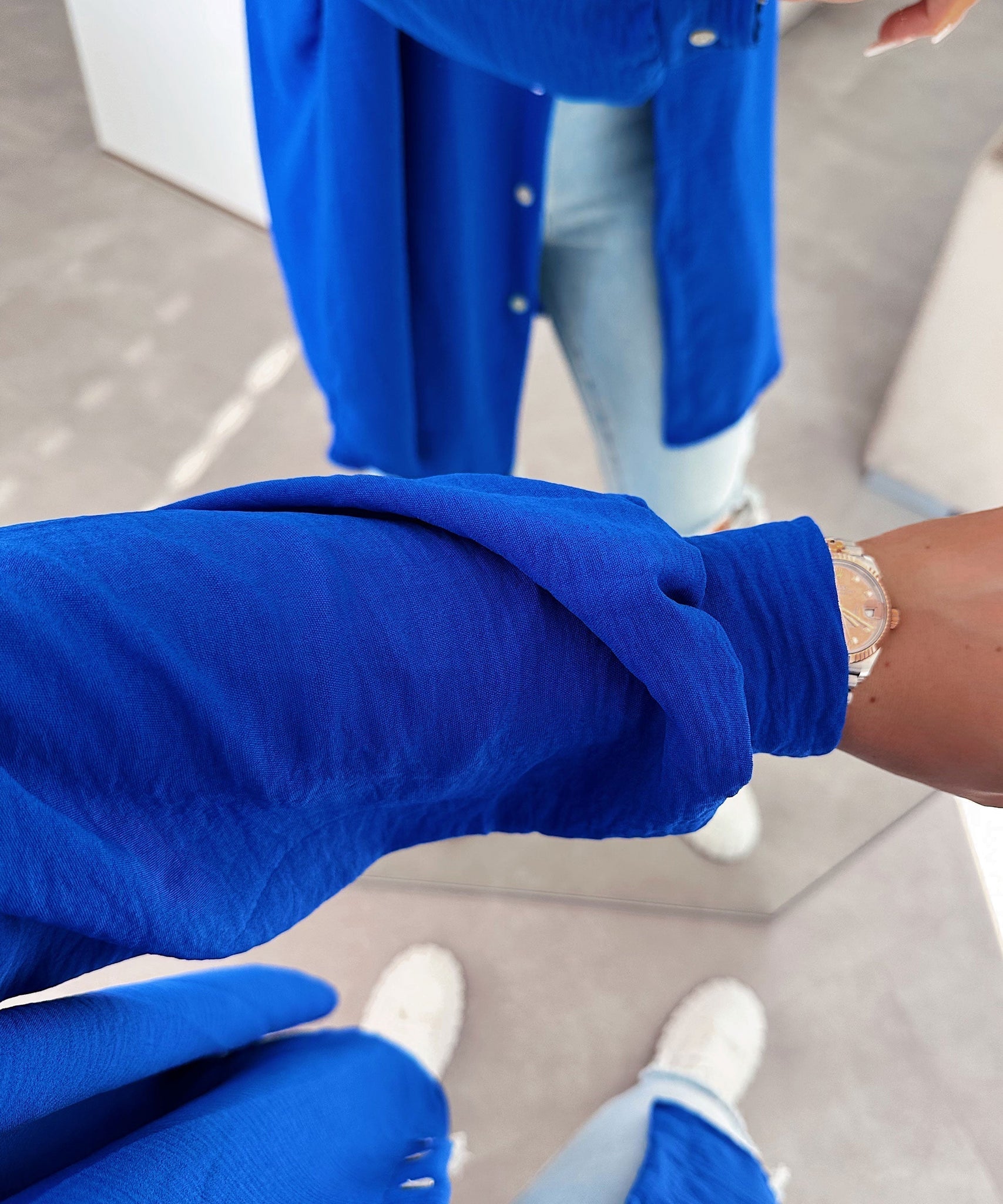 Bluse Luciana Royalblau