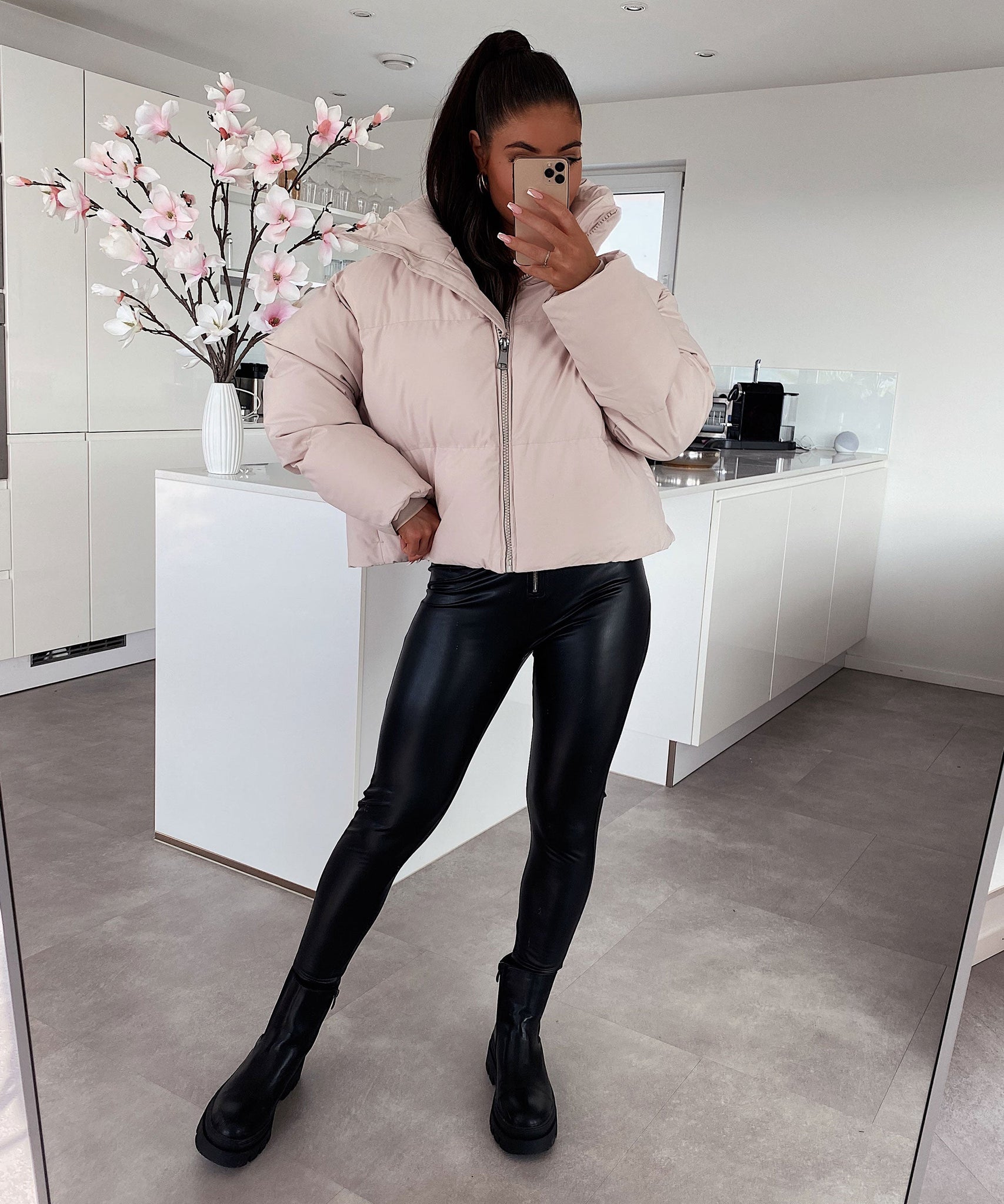 Winterjacke Iris Hellbeige