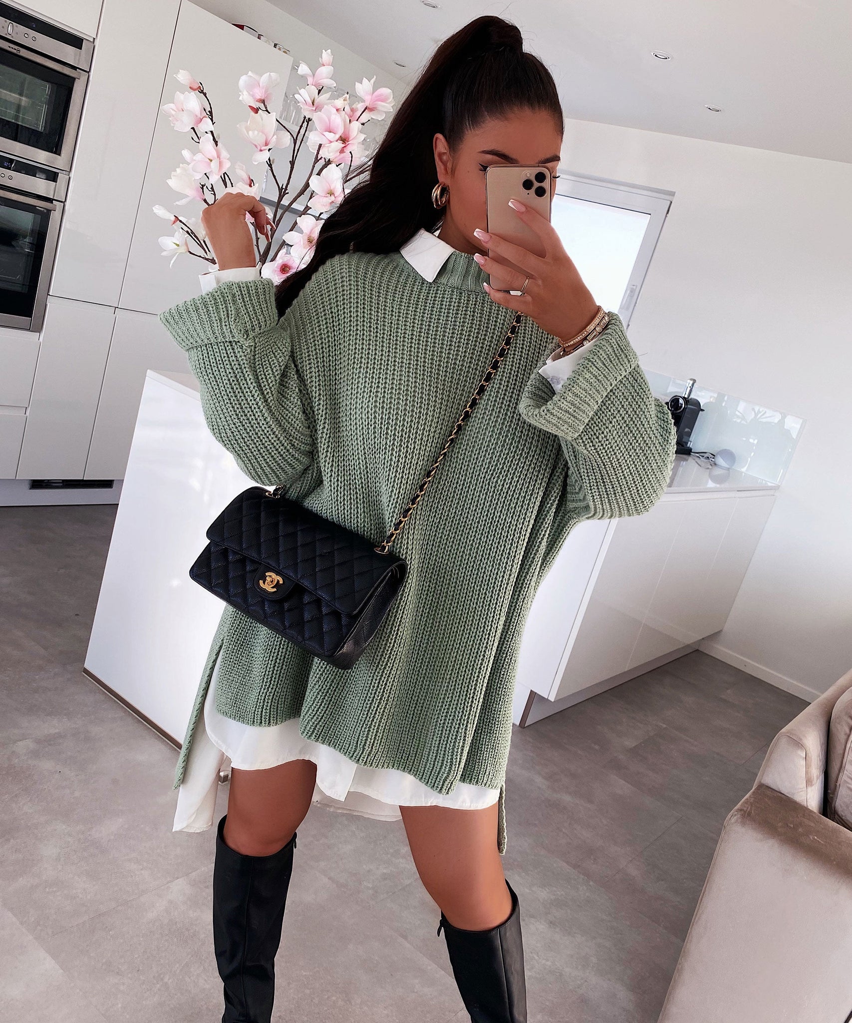 Oversize Pullover Elsa Pistazie