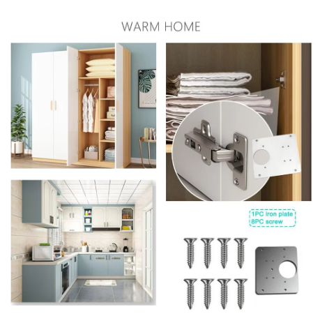 HingeFix™ - Edelstahl Scharnier-Reparaturplatte für Schränke (50% RABATT)