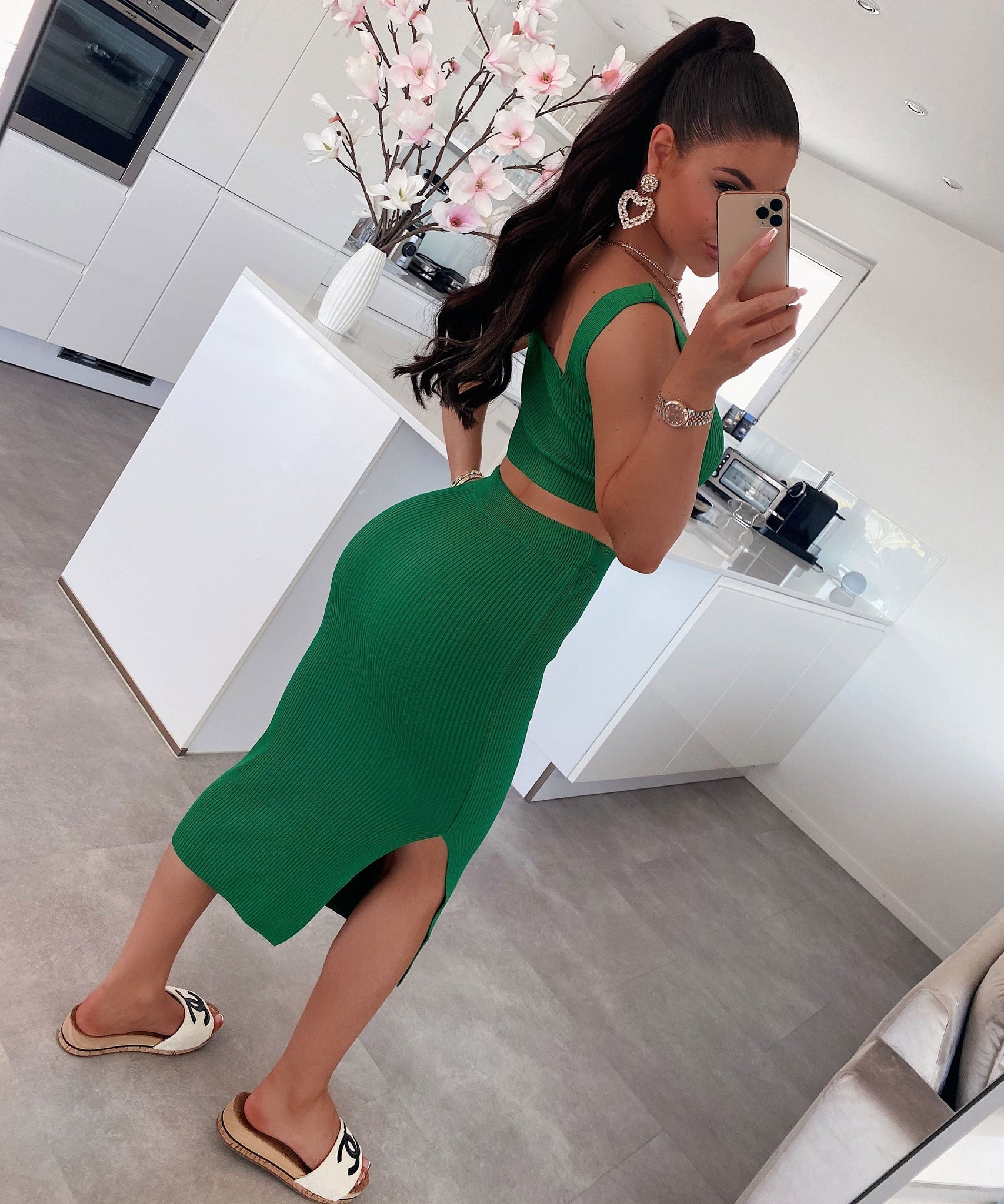 Zweiteiler Ashy Dunkelgrün