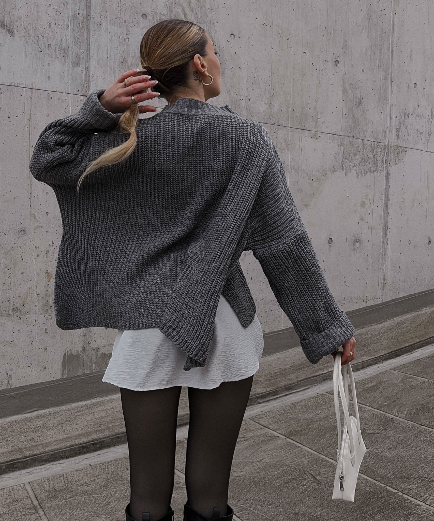 Pullover Elsa Kurz Dunkelgrau