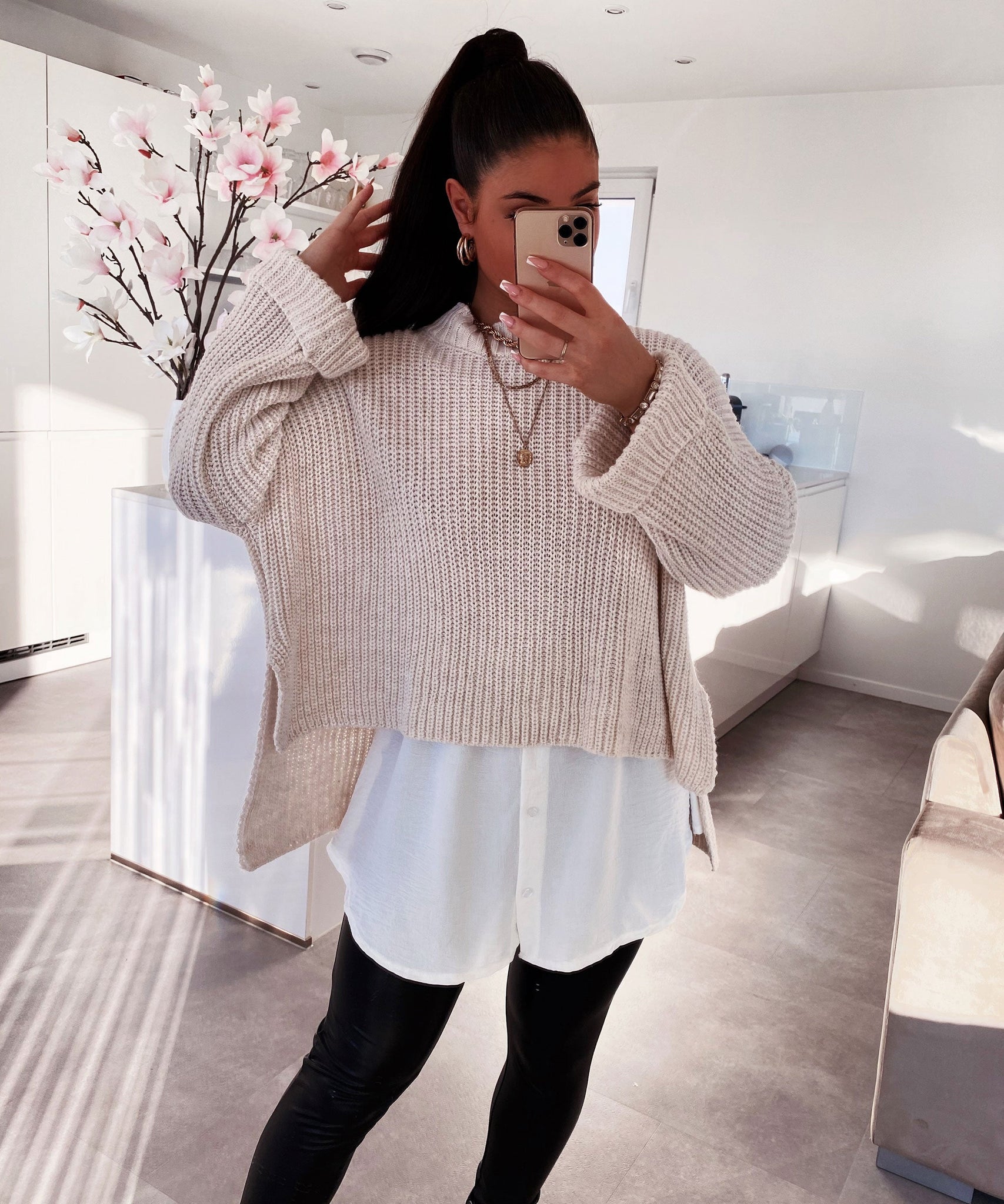 Blusenrock Marta Weiß