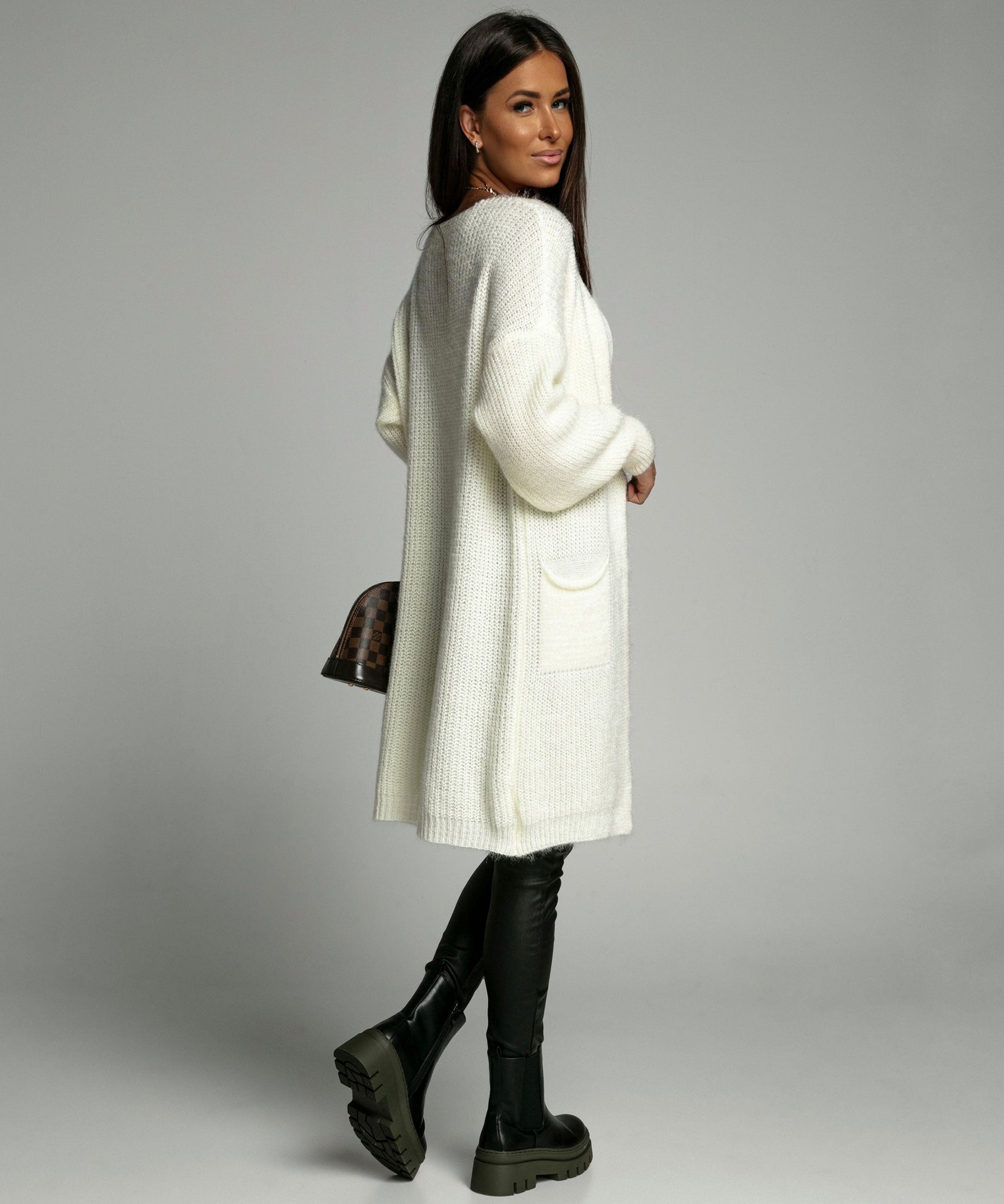 Cardigan Mar Cremeweiß