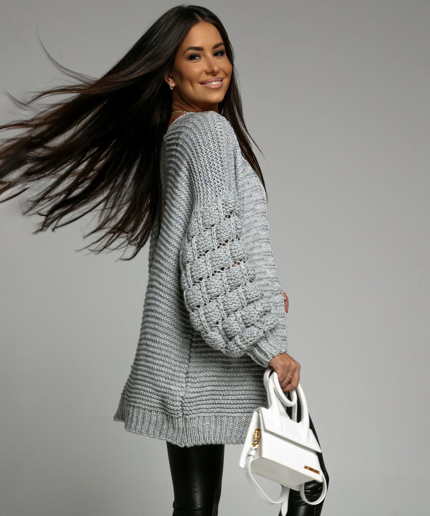 Strickjacke Cloudy grau