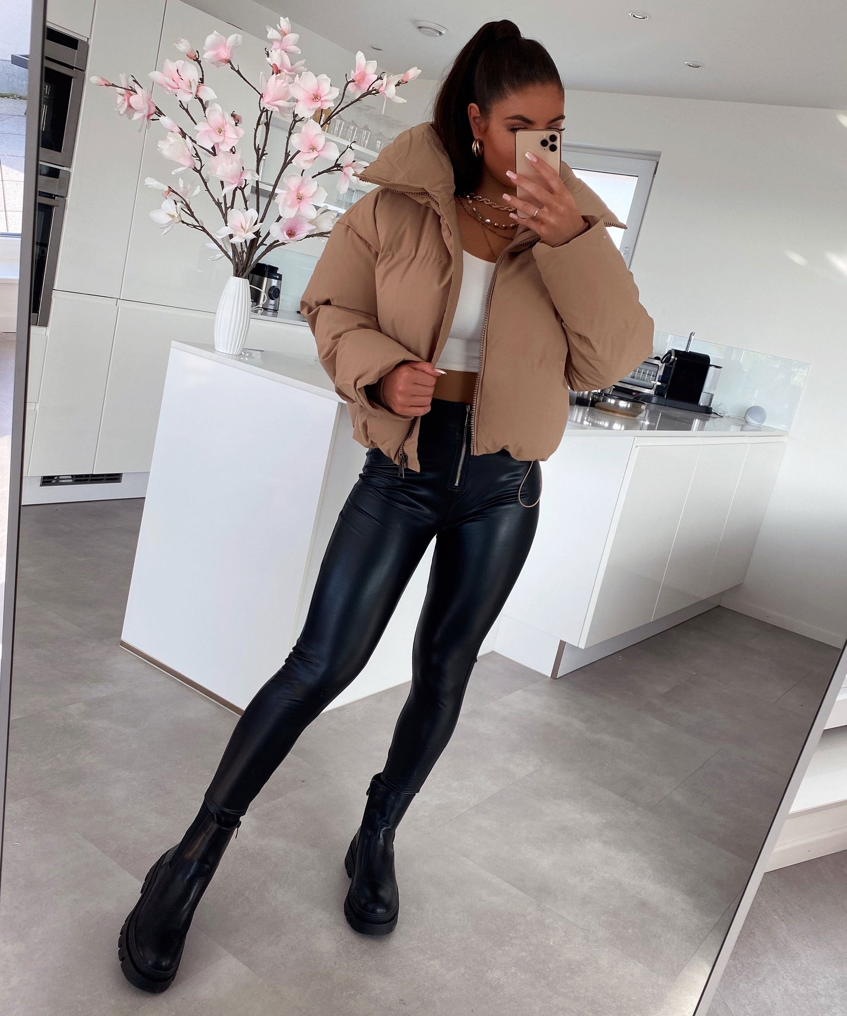 Winterjacke Iris Camel