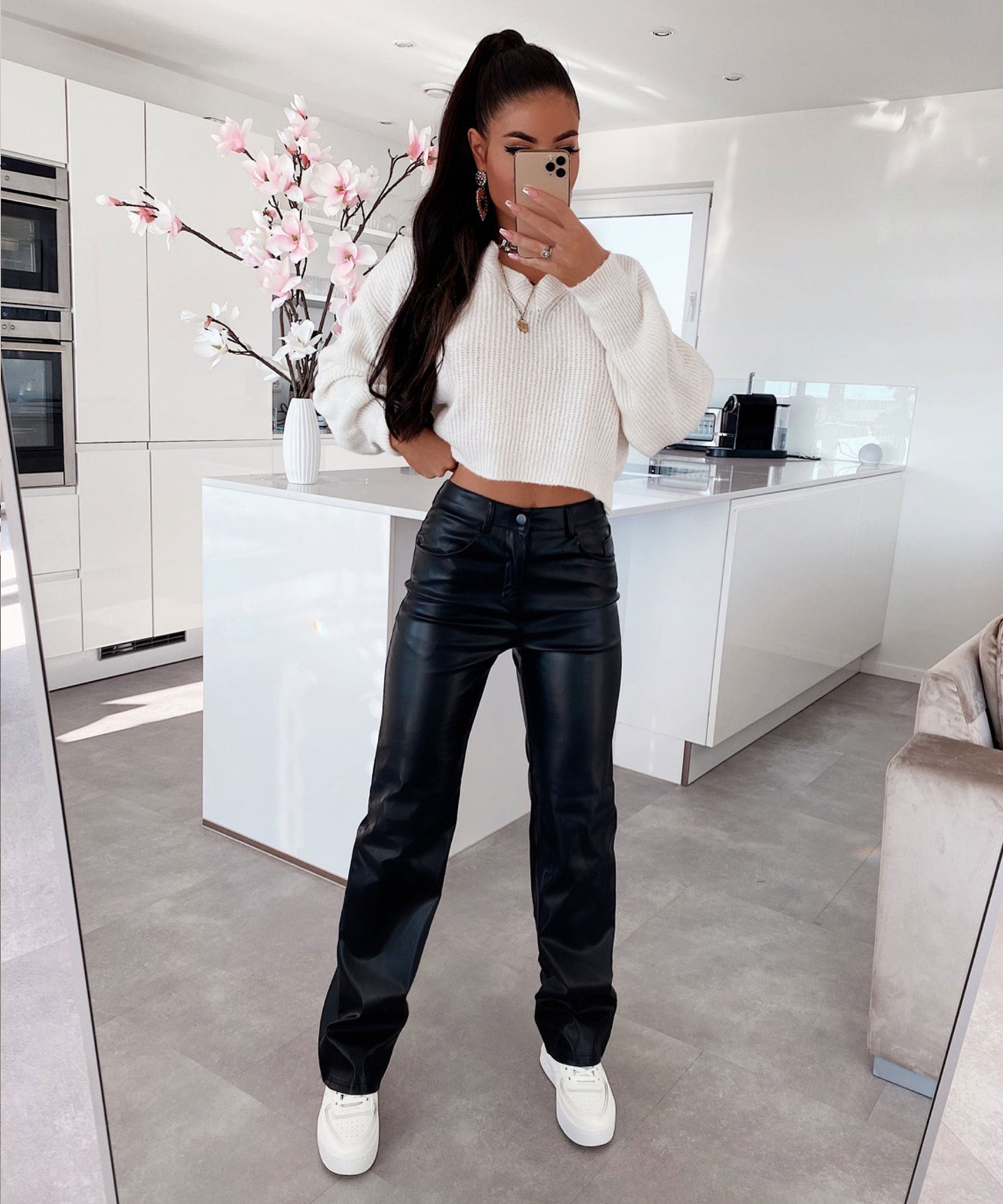 Lederhose Frances Schwarz