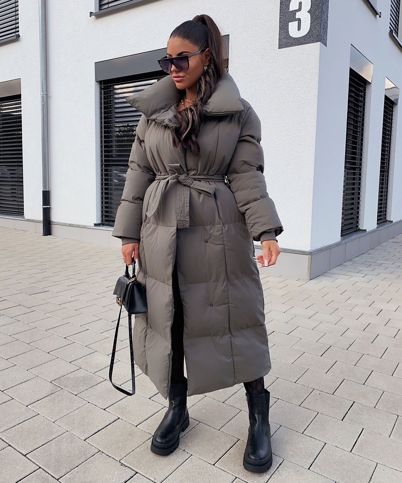 Oversize Parka Kyleih Grau