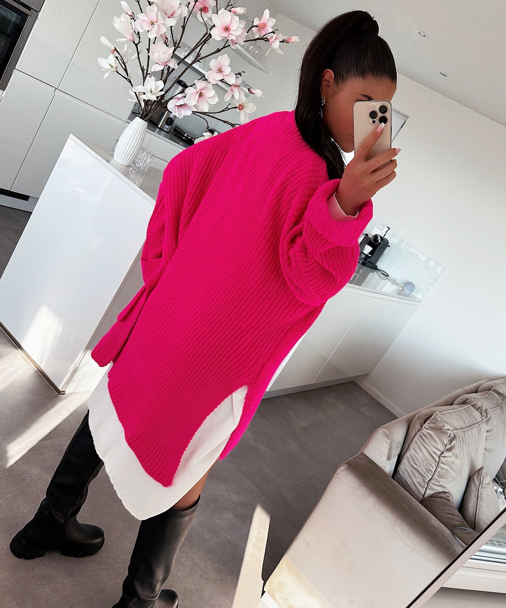 Oversize Pullover Elsa Neonpink