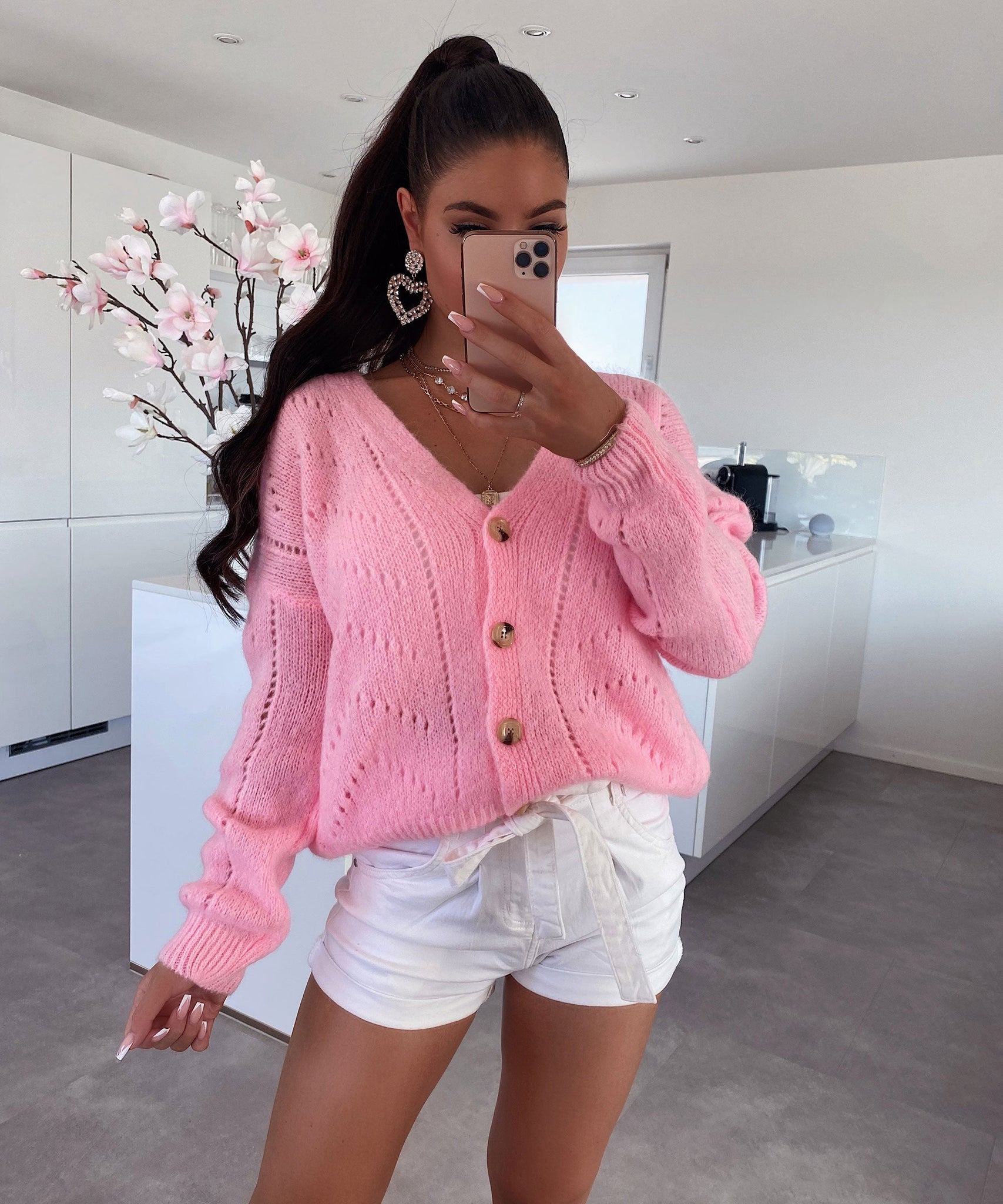 Cardigan Alicia Hellpink