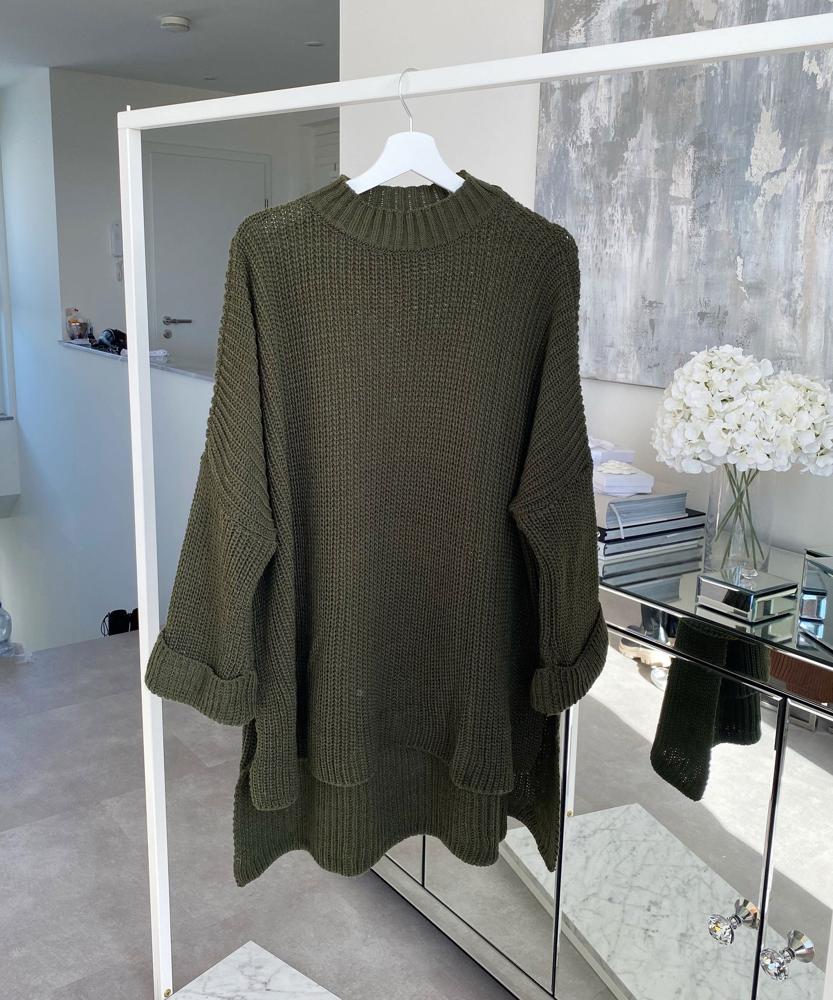 Oversize Pullover Elsa Khaki